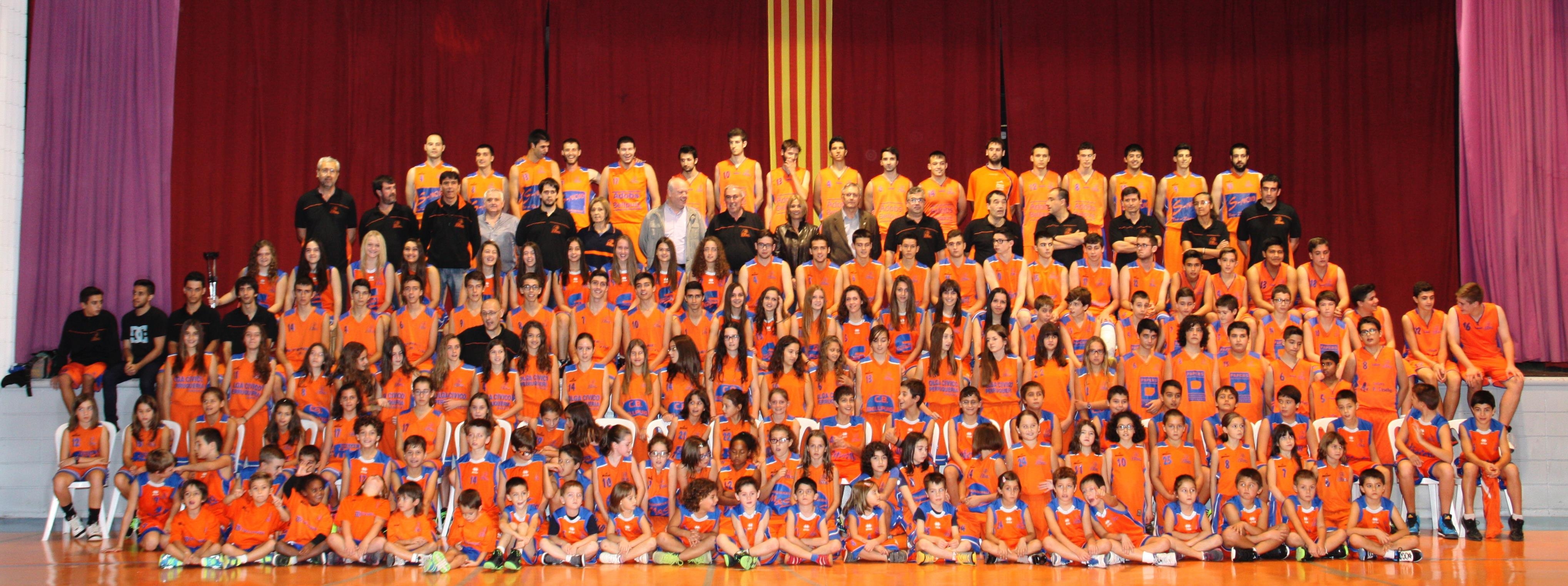 Club Bàsquet Bellpuig. Foto de grup Temporada 2014-2015