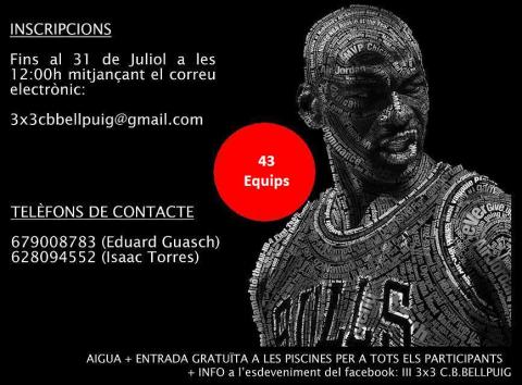 Tercer 3x3 Club Bàsquet Bellpuig 2013