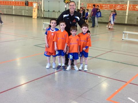 Curta presència de jugadors del Club Bàsquet Bellpuig a la trobada final d'escoles a La Seu d'Urgell 2014