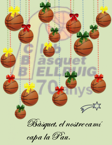 El Club Bàsquet Bellpuig us desitja Bones Festes