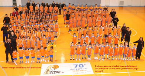 El Club bàsquet Bellpuig presenta el seus equips per a la Temporada 2013-2014