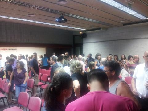 Imatges de l'acabament de l'assemblea 2014-2015 Club Bàsquet Bellpuig