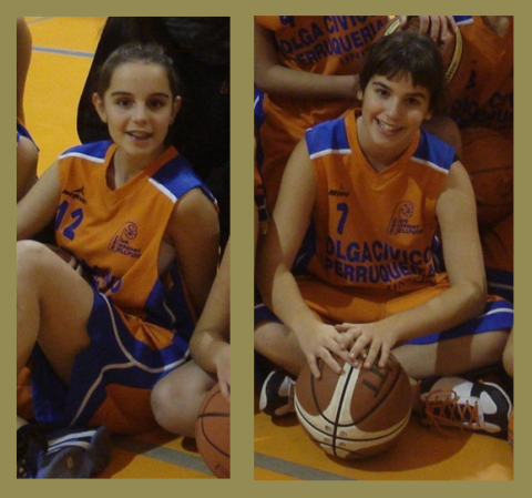 Les infantils Alba Carner i Núria Minguell participen a l'encontre del Júnior Femení del Club Bàsquet Bellpuig davant el CENG  degut a les lesions.